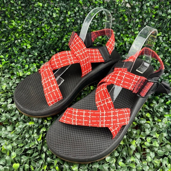CHACO MEGA Z CLOUD CROSS STRAPS SANDALS RED COLOR 
SIZE M11